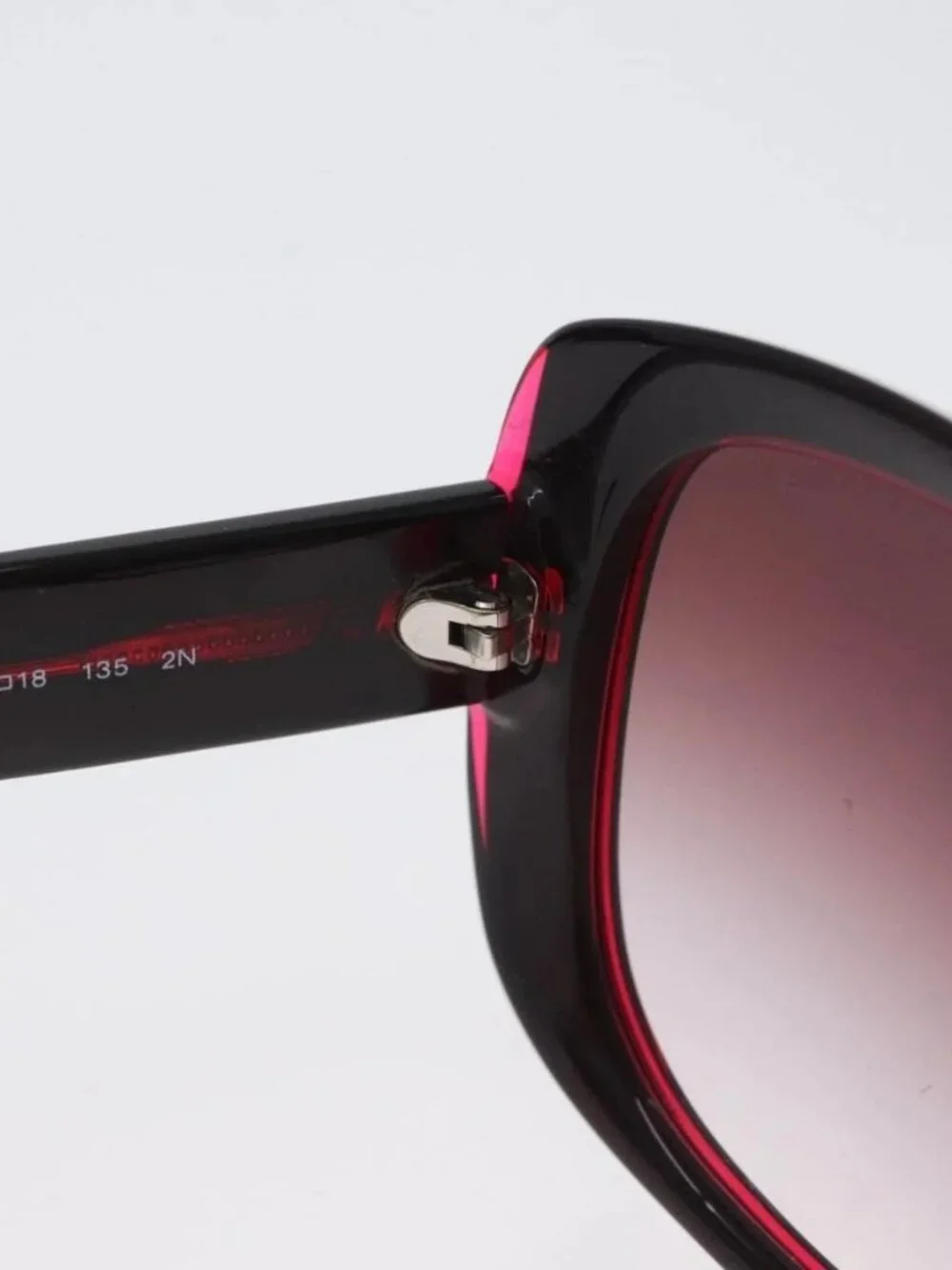 CHANEL COCO Mark Sunglasses plastic Red 5183-A CC Auth BA11304